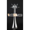 metal and crystal candle holder