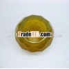 EA1181G tranlucent amber candle holder