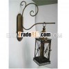 Decorative wall hanging metal lantern