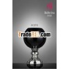 Chrome and Black Glass Mini Vase