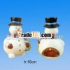 Ceramic Snowman Candle Holder for Christmas Decoration
