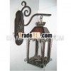 Antique wall hanging metal lantern for home decor