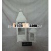 Vintage White Wooden Lantern-Set 2