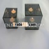 one candle holder, reflective candle holder,  mirror votive candle holder, reflective candle holder