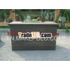 Poly rattan interactive bar table