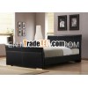 modern faux leather bed frame
