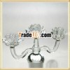 New Design Crystal Candle Lotus Holders For Wedding Decoration