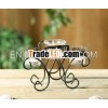 metal and glass candle holder craft