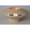 home decorative candle holder with marble finish