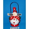 Ceramic snowman lantern for Christmas decoration