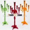 5 lights centered candelabra nickel plated