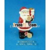 Ceramic santa claus candle holder