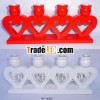 Antique Wooden Heart Candlestick-Christmas Candle holder