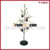 24" height candelabra metal tree candle holders with 5 glass cups