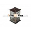 OC0356-ST0 Small Red Bronze Effect Metal Lantern