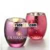 Christmas Laser Engraving Electroplating Glass Candle Holder