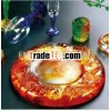 Europe pate de verre crystal customized glass tray