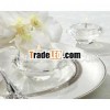 Elegant transparent diamons crystal cemetery candle holders