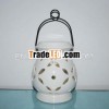 Customized handmade painting ceramic lantern sculpture