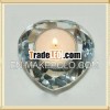 Heart Crystal Diamond Candle Holder For Wedding Decoration