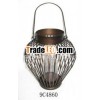 antique metal candle lantern