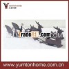 metal Santa elk candle holder