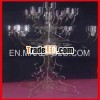 Vintage decorative metal glass candle holder