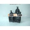 black with white wash wooden lantern