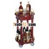 wooden hotel/restaurant/bar liquor trolley