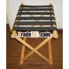 Hotel wood luggage rack