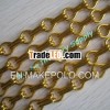 freely design sparkling gold color aluminum chain hotel curtain