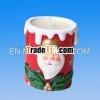 Christmase Ceramic Santa Candle Holder