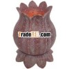 Soapstone Candle Holder Indian Hand Carving Jaali Art Gift Home Decor