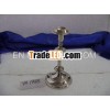 Bright Nickel Plated Candle Holder