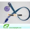 customized logo zipper lanyard