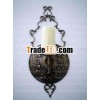 Antique Style Brass Candle Wall Sconce