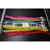 LED flashing satin ribbon neck lanyard with safety buckle