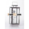 Steel Candle Lantern With Copper Antique