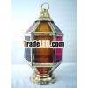 BR240 Color Glass Candle Holder Children RAMADAN Art Lantern