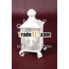 Square Shape Metal Candle Lantern Patina Finish