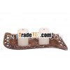 Worst Finish Metal Candle Holder Tray