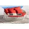 poly rattan round sofa set