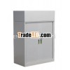 Metal tambour door cabinet with plant box white color