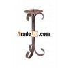 Antique Floor Metal Candle Stand Patina Finish