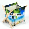 sunny beach landscape laundry basket,  magazine rack
