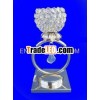 Crystal T-Light Candle Holder with Metal Stand,  Wedding Decoration,  Deepawali Gifts