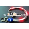 LED flashing rhinestone lanyard neck strap with safety buckle