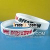 debossed and color filled silicone wristband gift