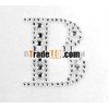 clear color new deisgn 3d crystal letter stickers