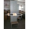 Galvanized steel 4 doors antirust sailor locker for changing room, knock down locker and wooden benc
